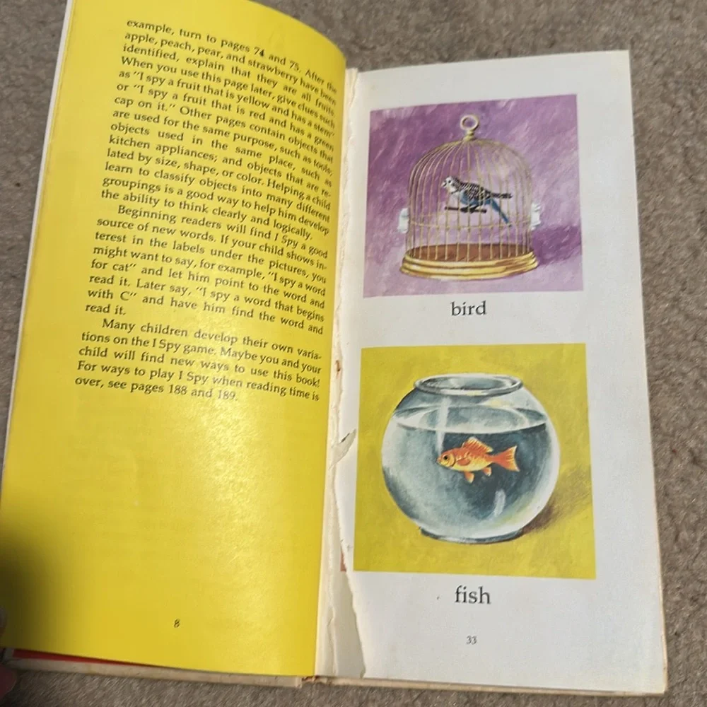 Vintage 1970 I Spy Lucille Ogle Picture Book Hardcover Rare Children’s Book